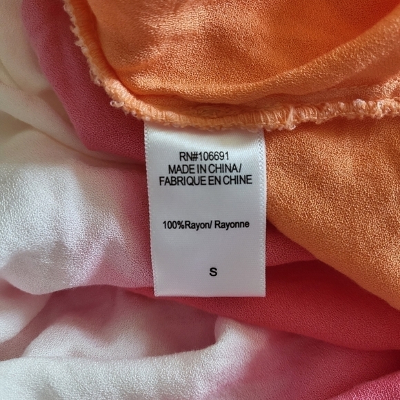 New Young Fabulous & Broke Carmen Ombre Tie Open Front Top NWT Small - Picture 13 of 15